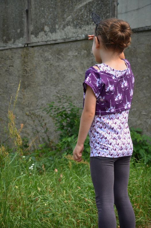 HOT CROP TOP Shirt mit Top Gr. 98 - 164 image number 4