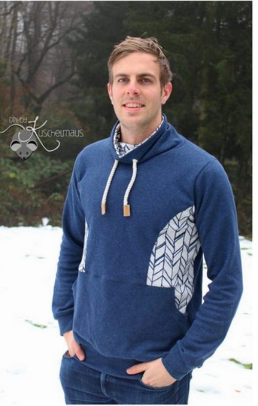 Männer - Hoodie TIM XS - XXXL Kragen + Kapuze image number 4