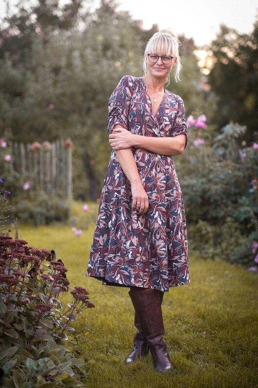 Thea - Wickel Kleid Klassischer Stil 34-54 image number 2