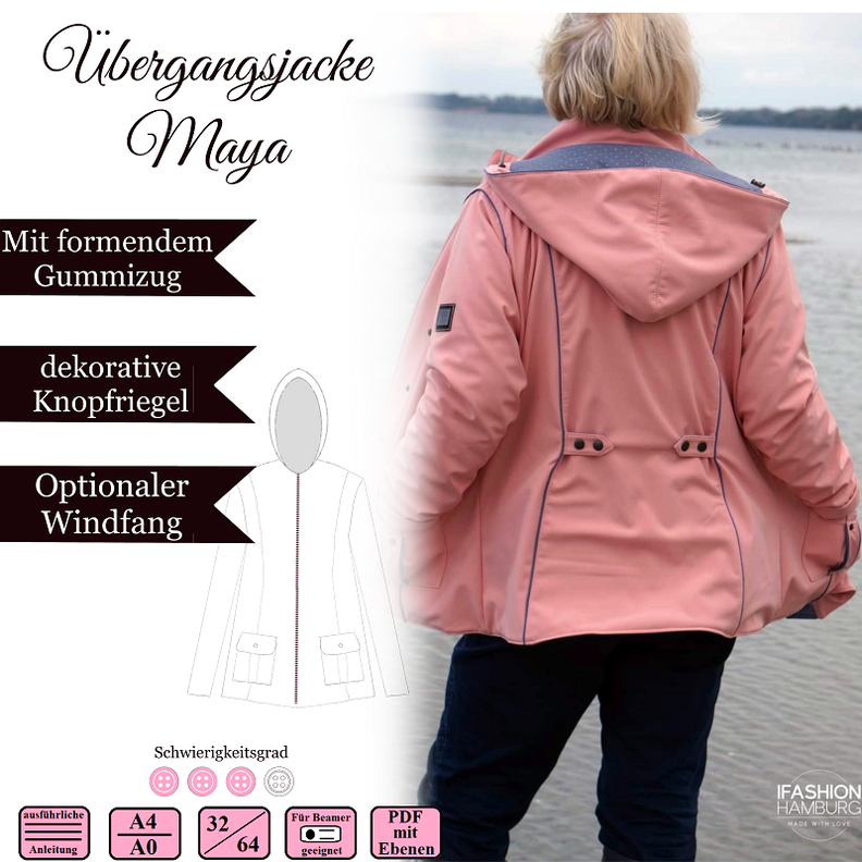 Übergangsjacke Maya- Gr 32-64 - EBook und Nähanleitung image number 1