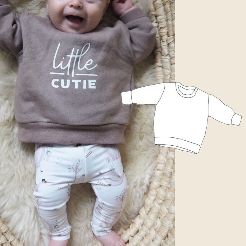 Basic-Sweater Baby / Schnittmuster image number 1