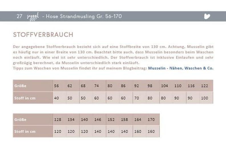Musselin Hose Strandmusling Gr. 56-170, Leinen, A0, Kombi image number 10