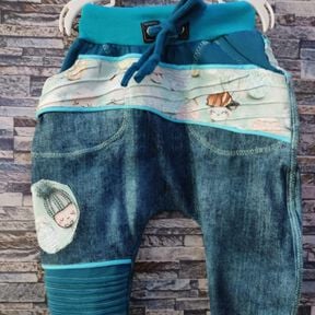 Pumphose Räuberbüx Gr. 50-110 beamerfähig