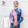 Langarmshirt Schnittmuster Gr. XS-XXXL Jersey Oberteil thumbnail number 1