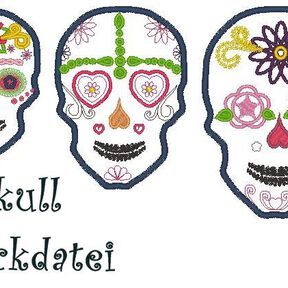 Stickdatei Skull - Schädel - Totenkopf 