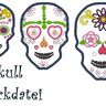 Stickdatei Skull - Schädel - Totenkopf  thumbnail number 1