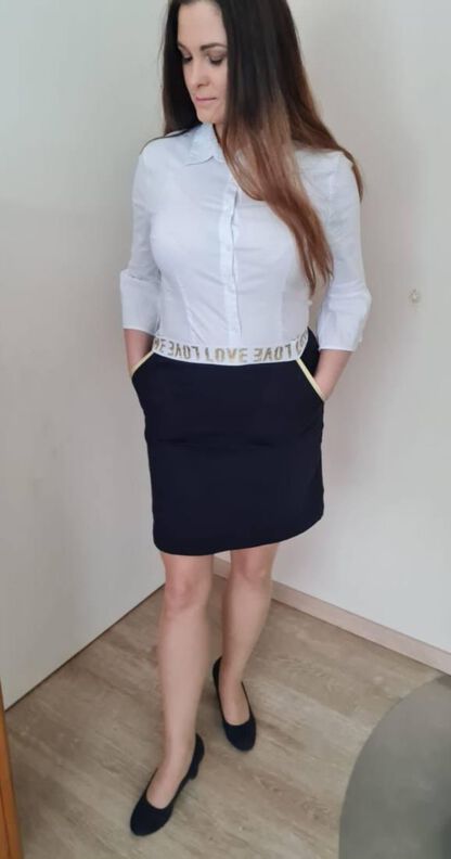 Damen Rock mit Taschen Sweatrock A-Linie GUNA ♥ Gr. XS-XXL image number 5