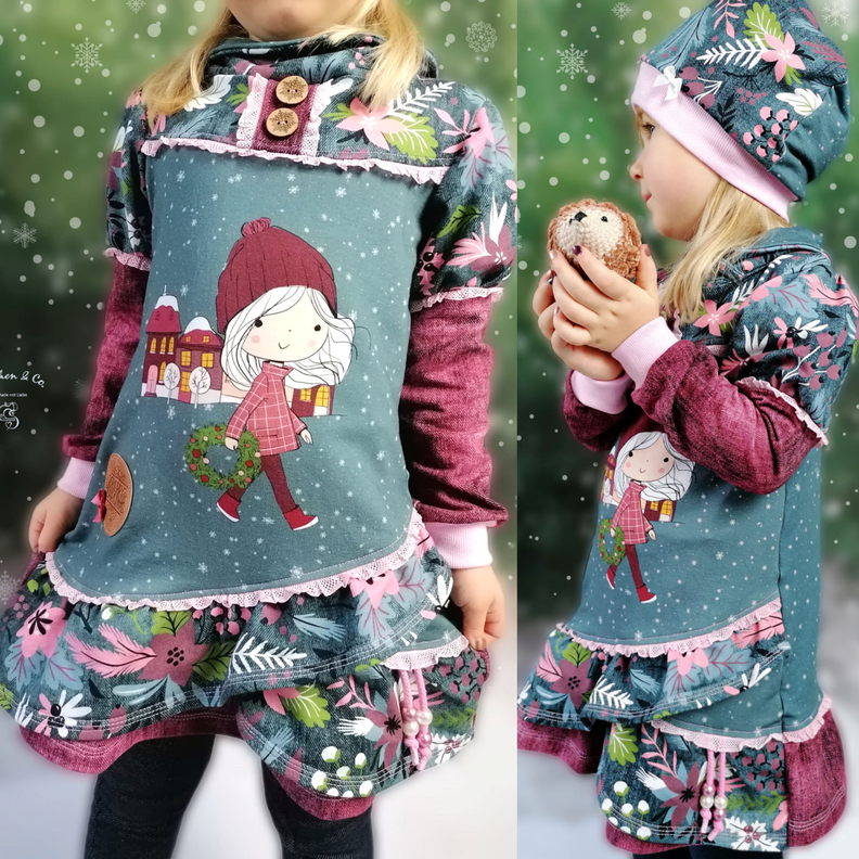 Aya - Tunika/Kurzkleid/Longhoodie Gr. 80 bis 152 image number 7
