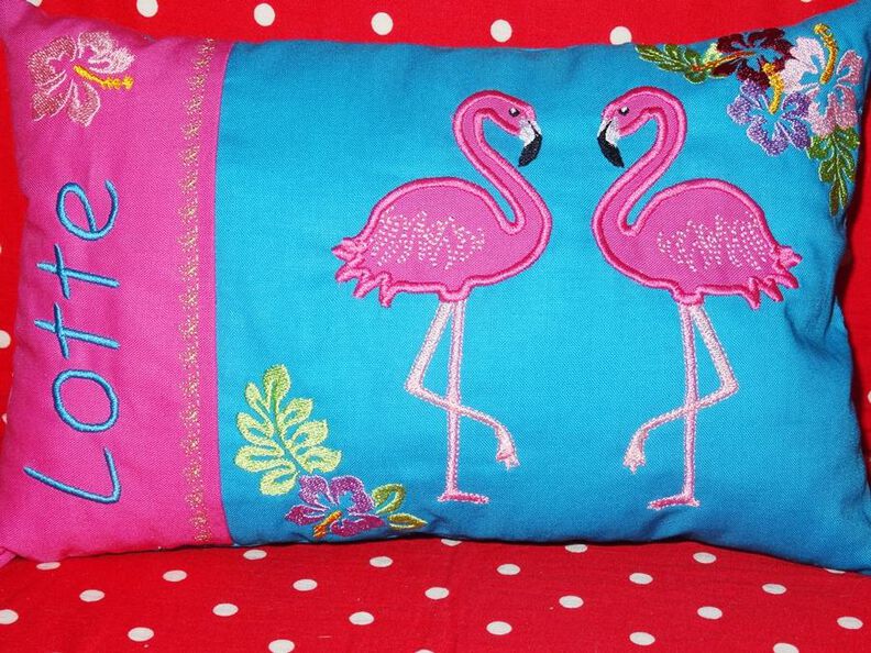 Flamingo Taschenmotiv + Kissen ITH image number 3