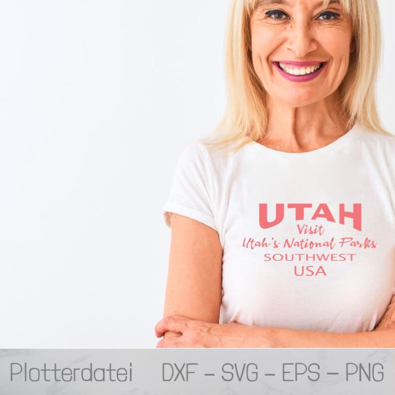 Plotterdatei - Utah USA - SVG, DXF, PNG image number 1