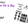 Plotterdatei Geburtstag King & Queen for a day thumbnail number 1