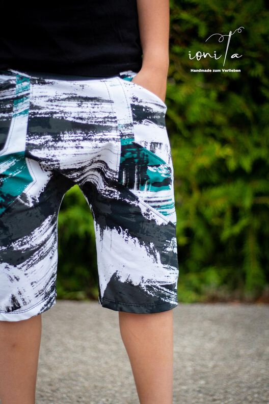 lovely baggy pants 110-164 Hose Shorts Biesen Schleife image number 6