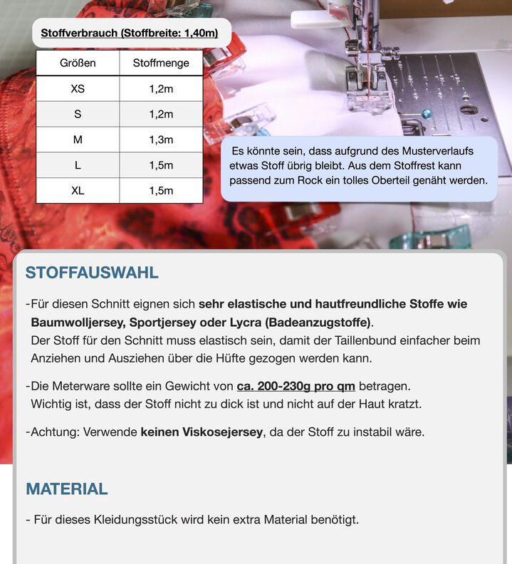 Rock #Romina Nähanleitung und Schnittmuster (XS-XL) image number 9