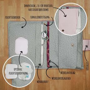 Wickeltasche und Wickelunterlage Mia  Schnittmuster