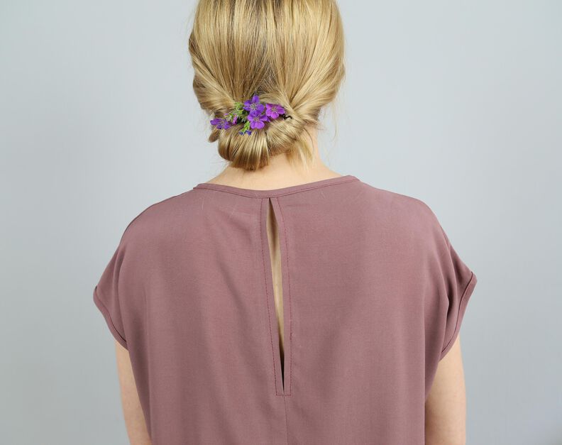 FRAU ILVIE - kurze Bluse mit Rückenschlitz XS-XL image number 3