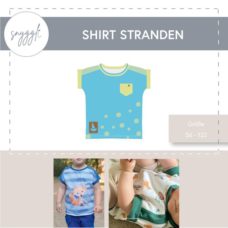Shirt Stranden Gr. 56-122, fünf verschiedene Varianten image number 1