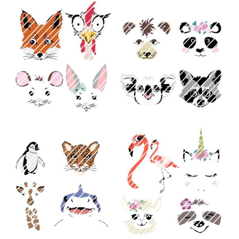 Kombi Plotterdateien Fox, Pandra, Hainz, Faula and Friends image number 1