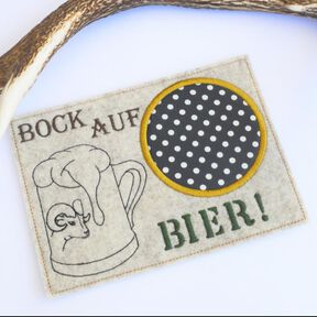 Stickdatei Bier ITH Mugrug verschiedene Größen
