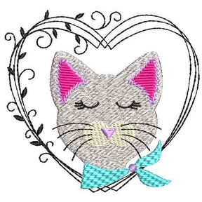 Stickdatei Katze Kimba Vollstick