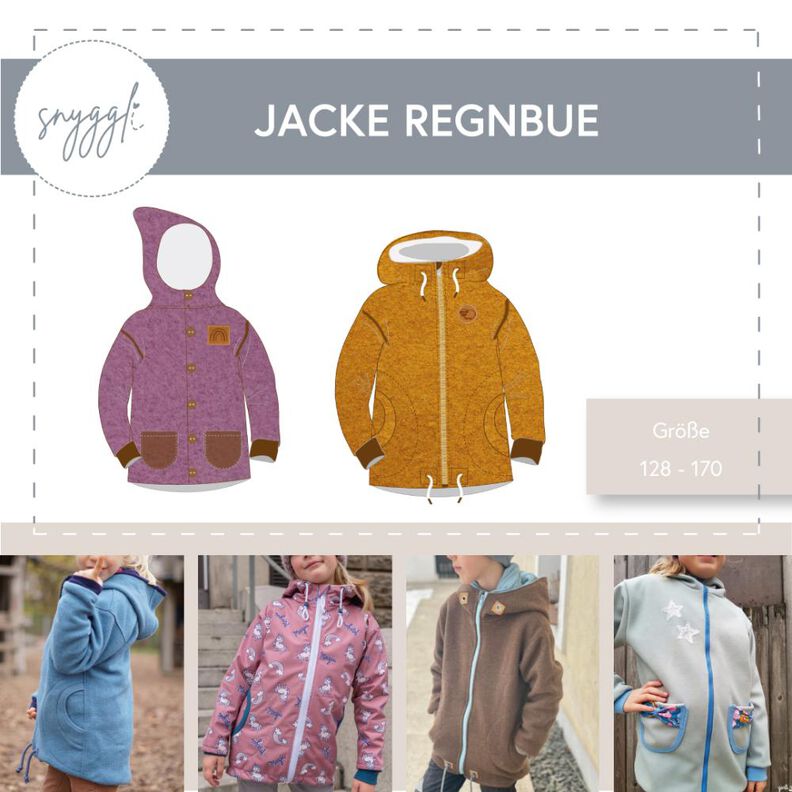 Jacke Regnbue Gr. 128-170, Walk, Fleece, Softshell, A0 image number 1