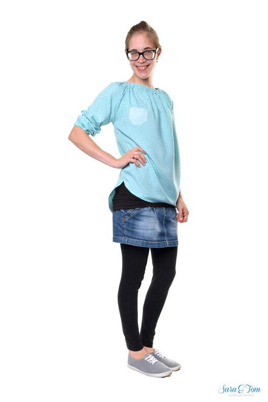 Bluse, Carmenbluse "Gesine", Schnittmuster Gr. 158-46 image number 5