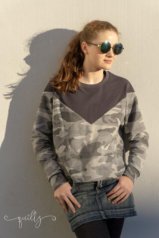 CreaRetro - Pulli mit V-Passe Schnittmuster Nähanleitung image number 9