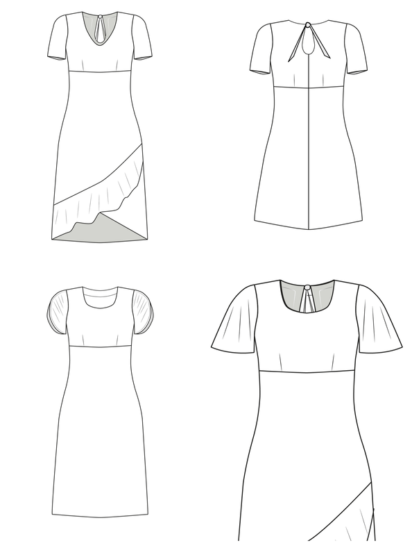 Kleid LYANA Gr. 34-54 PDF-A4, A0 image number 2