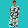 Jersey Kleid mit Knoten-Gürtel A-Linie SIMPUL ♥ Gr. XS-XXL thumbnail number 4