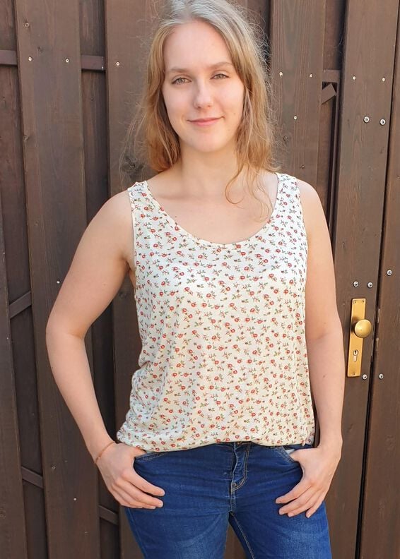 Mila – Lockeres Jersey-Top für Sommer, BU 80-116, A4+A0 image number 5