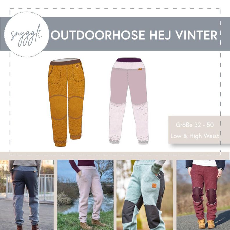 Outdoorhose Hej Vinter Gr. 32 – 50 Low & High Waist inkl. A0 image number 1