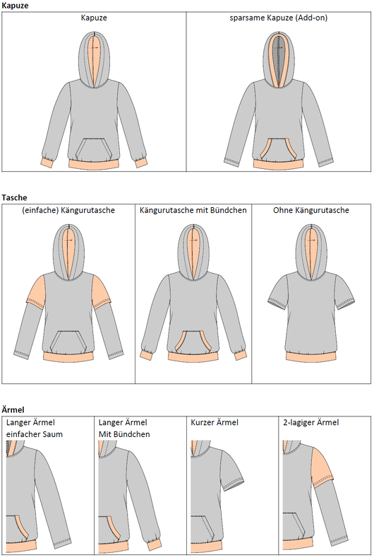 Kinder Hoodie/Shirt, kurze & lange Ärmel Gr. 86-158, A4+A0 image number 3