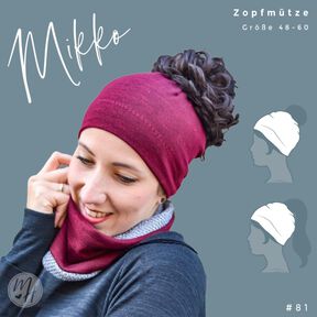 Zopfmütze - Schnittmuster Gr. 48-60  - MIKKO #81
