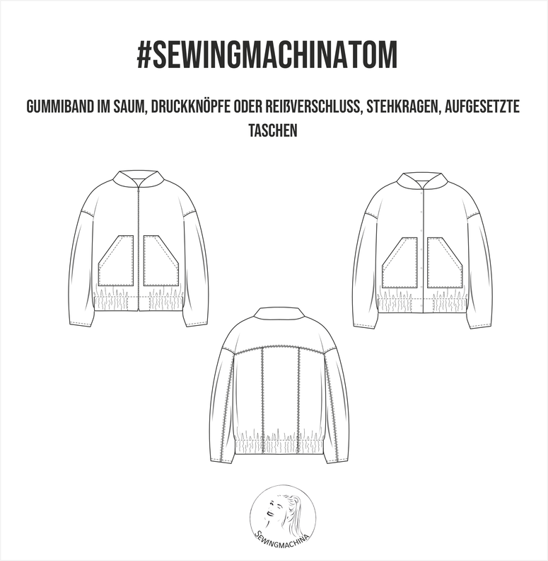 oversize Jacke Tom / PDF Schnittmuster image number 5