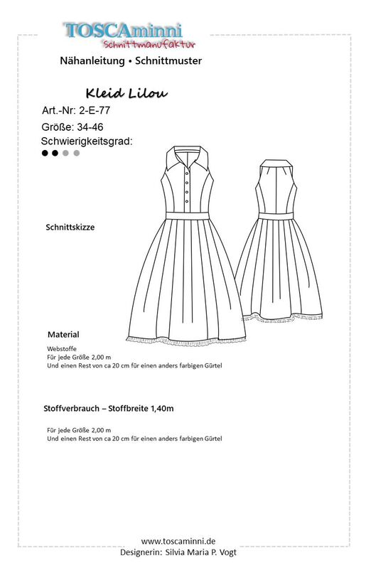 Rockabillykleid Lilou Gr. 34-46 Nähanleitung + Schnitt image number 3