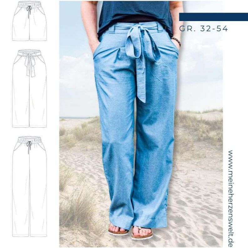 Culotte Damen - eBook Schnittmuster Gr. 32-54 - Victoria image number 1