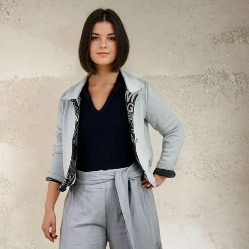 Schnittmuster Crop Jacke Clara Gr. 34-54 - einfach image number 4
