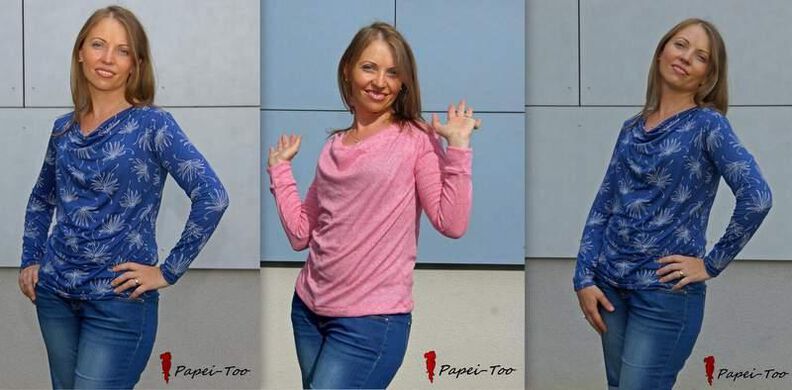 Ebook Wasserfallshirt CLARE Gr. XS-XXL image number 5