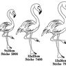 Stickdatei Flamingo Kontur SET thumbnail number 4