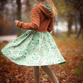 BEAMER + A0 lovely hoodie dress 50-158 Kleid Drehkleid