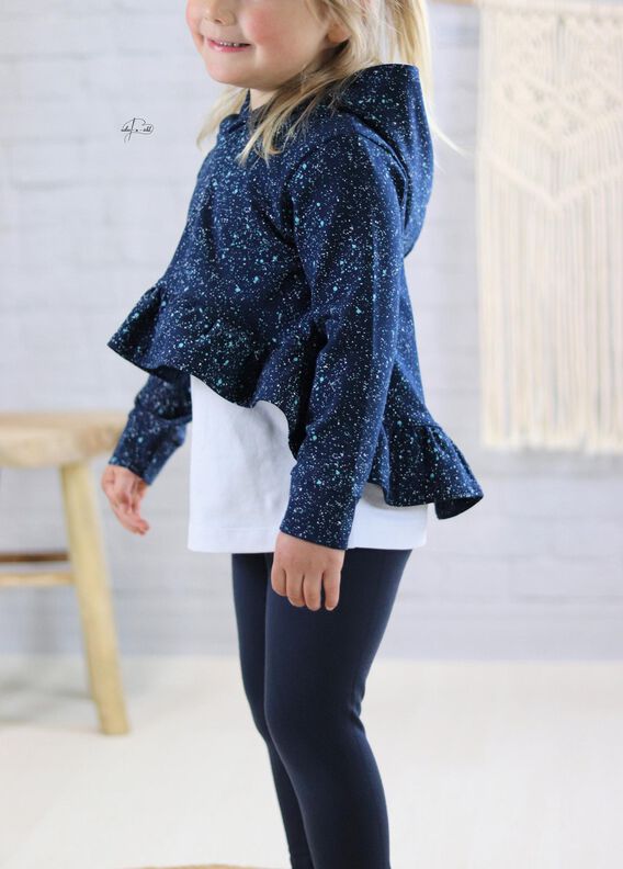 Hoodie #FloweryCrop 74-164 A4/A0/Beamer image number 5