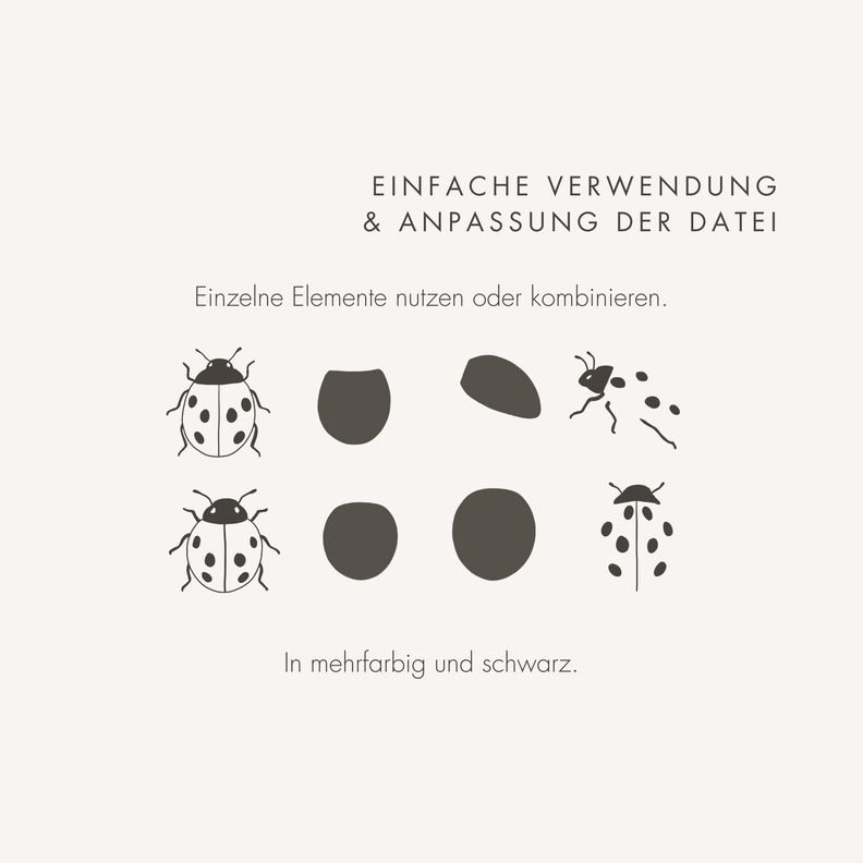 Plotter- und Laserdatei "MARIENK&Auml;FER" SVG PNG image number 3