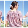 Bluse mit Raglan- und 3/4 Ärmel "Sabine", Schnittmuster und Nähanleitung Gr. 158-46 thumbnail number 3