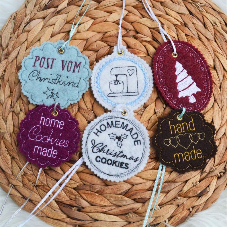 Stickdatei cookies homemade handmade Weihnachten XL SET image number 1