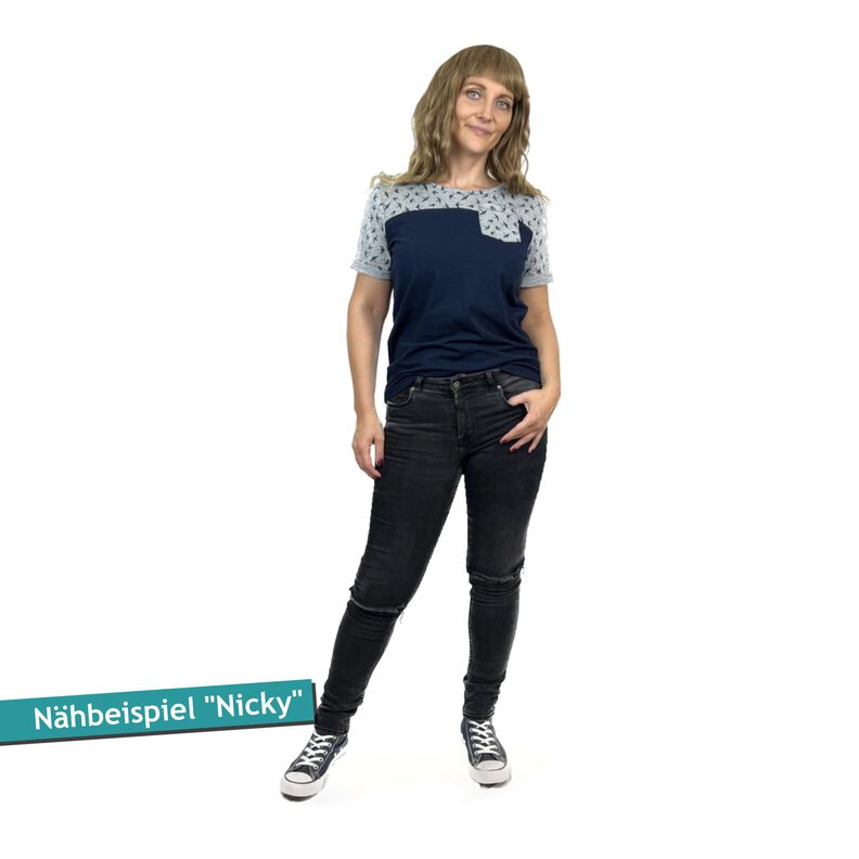 Longsleeve und T-Shirt, Gr. 32–54, Schnittmuster mit Ebenen image number 6