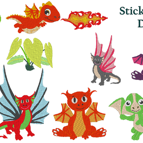 Drachen Stickdatei