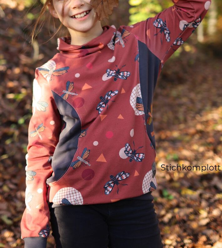 Hoodie Kinder Schnittmuster Gr. 74-176 - MANUC #130 image number 7