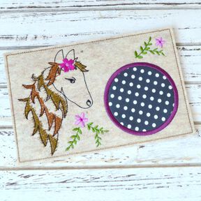 Stickdatei Untersetzer Pferd 13x18cm und 13x20cm
