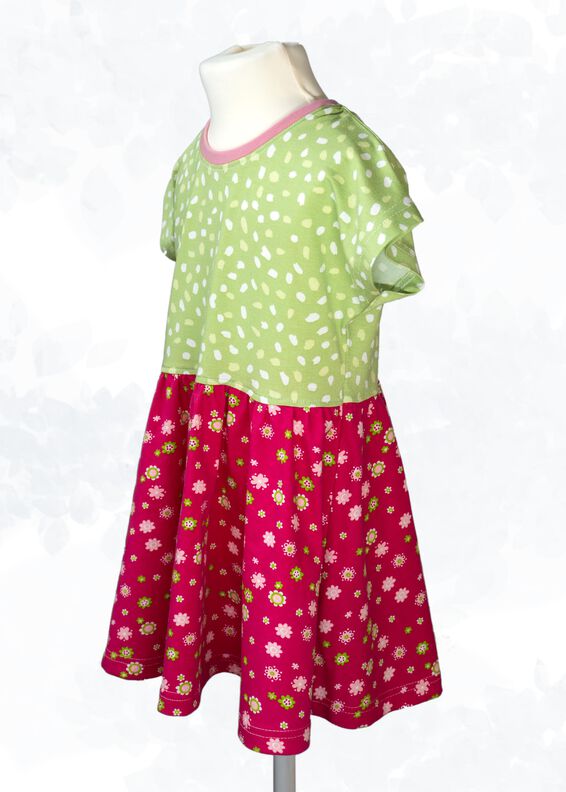 Sommerkleid und Shirt „Evina“ für Kinder Gr. 92-164, A4+A0 image number 6
