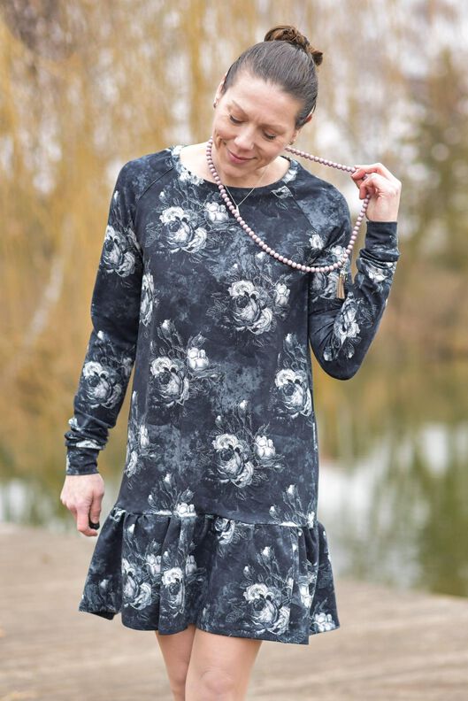 *Ladies Raglan Dress* Raglankleid Hoodiekleid  image number 6