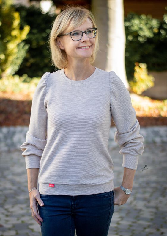 Inge Hoodie mit Puffärmeln Gr. 34 -50 image number 3